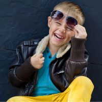 Kid with sunglasses